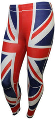 Womens Union Jack Print Leggings Yoga Sports Workout Pants Ladies Evening Dating Dressing Holiday Skinny Leggings S/3XL UK 8-26