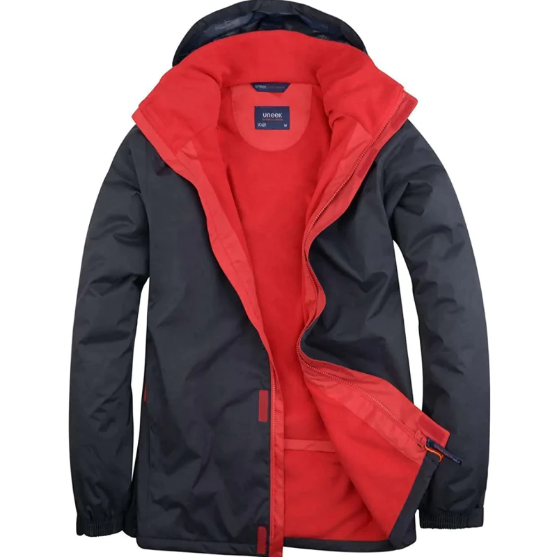 Mens Zip Up Fleece Collar Deluxe Outdoor Jackets Adults Front Pockets Long Sleeve Breathable Coats