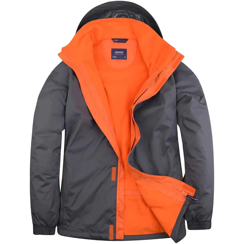 Mens Zip Up Fleece Collar Deluxe Outdoor Jackets Adults Front Pockets Long Sleeve Breathable Coats