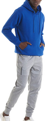 Mens Pullover Long Sleeve Hooded Hoodie Unisex Plain Premium Front Pocket Sweatshirt Jumper