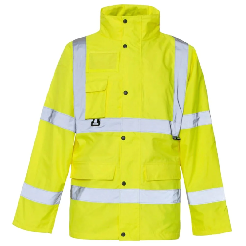Copy of Mens High Visibility Front Pocket Breathable Jacket Adults Safety Waterproof Top