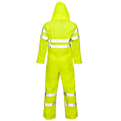 Mens High Visibility Waterproof Coverall Adults Outdoor Work Wear Overall Suit