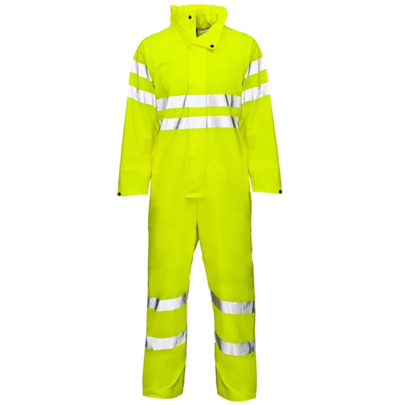 Mens High Visibility Waterproof Coverall Adults Outdoor Work Wear Overall Suit