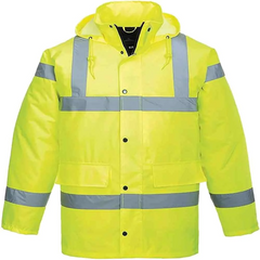 Mens Adults High Visibility Safety Jacket Hi Vis Front Pocket Safety Outdoor Top