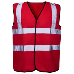 Adults Hi Vis Reflective Colored Vests Mens Heavy Duty Outdoor Work Wear Shirts