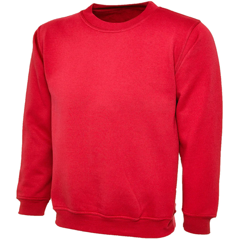 Boys Long Sleeve Pullover Sweatshirt Girls V Neck School Uniform Jumper Plain Sweater