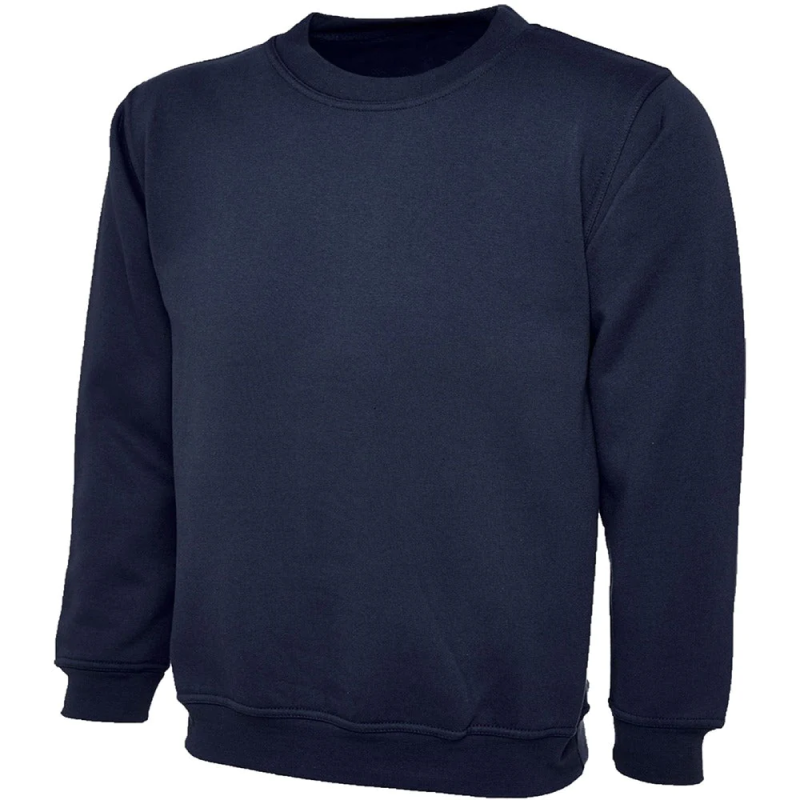 Boys Long Sleeve Pullover Sweatshirt Girls V Neck School Uniform Jumper Plain Sweater