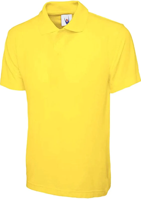 Childrens Plain Casual Short Sleeves Collared T Shirts Kids PE School Uniform Sports Wear Tops