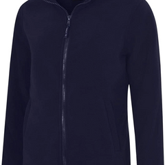 Womens Long Sleeve Cadet Collar Micro Fleece Jackets Ladies Plain Full Zip Winter Wear Warm Tops
