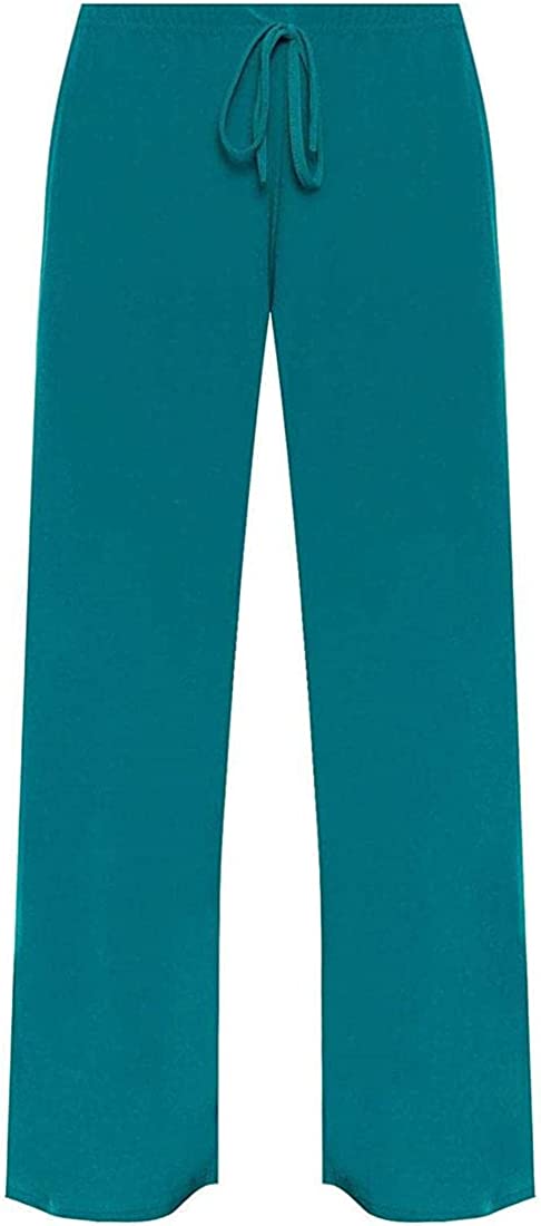 Ladies Plain Tie Up Wide Leg Palazzo Pants Womens Baggy Flared Trouser Plus Size UK 12-28