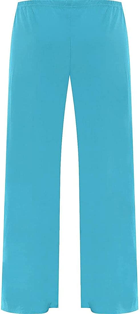 Ladies Plain Tie Up Wide Leg Palazzo Pants Womens Baggy Flared Trouser Plus Size UK 12-28