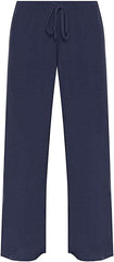 Ladies Plain Tie Up Wide Leg Palazzo Pants Womens Baggy Flared Trouser Plus Size UK 12-28
