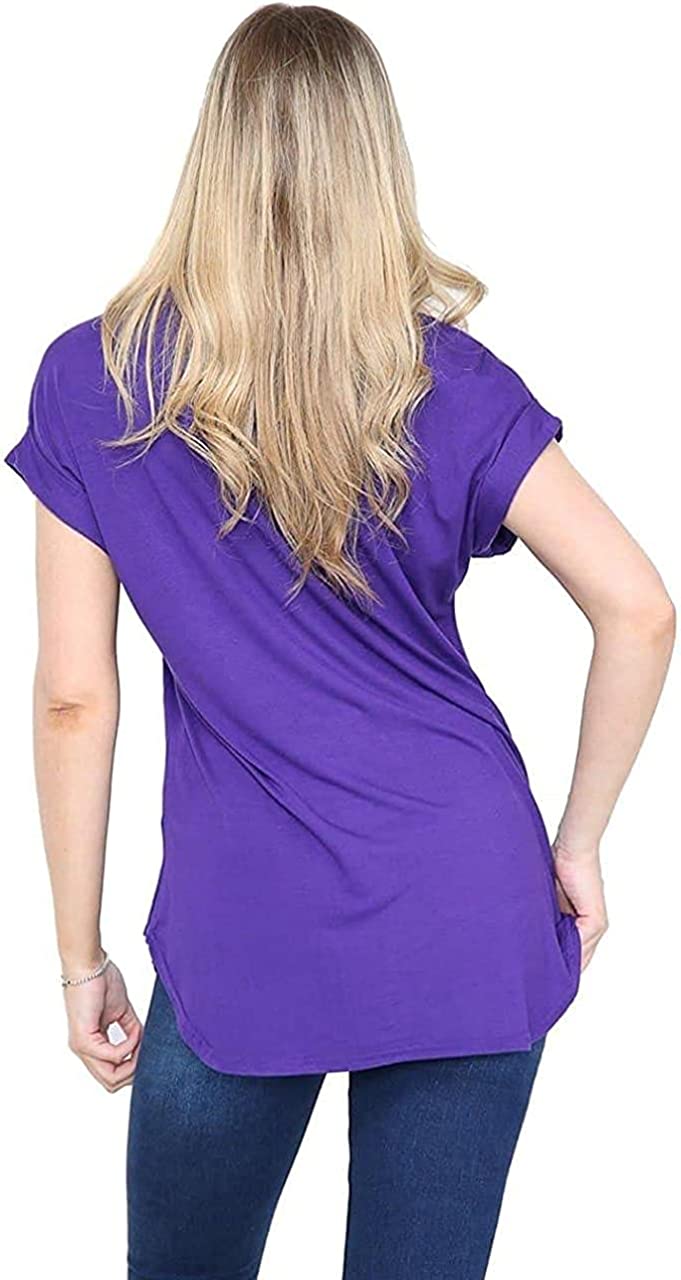 Womens New York Slogan Print T Shirt Short Sleeve Tee Ladies Plus Size Round Neck Top