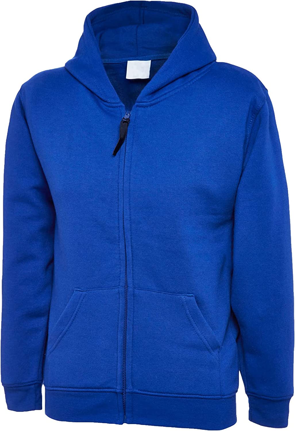 Boys Zip up Hooded Sweatshirt Kids Long Sleeve Plain Classic Hoodie Front Pocket Jumper