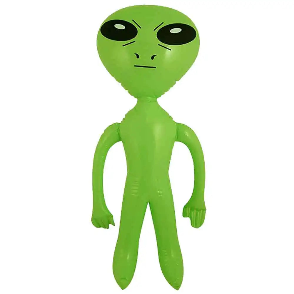Inflatable Alien 64cm Kids Blow Up Toy Childrens Space Props Party Decoration One Size