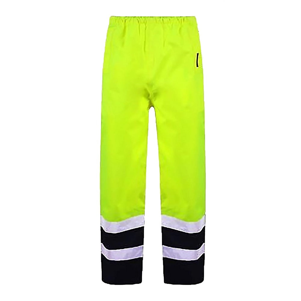 High Visibility Reflective 2 Tone Trouser Small Yellow With Navy