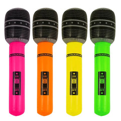 Inflatable Microphone 40 cm Assorted Colors