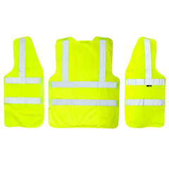 Adults Reflective Hi Vis Pull Apart Vest Mens Heavy Duty Outdoor Work Wear Shirt Yellow