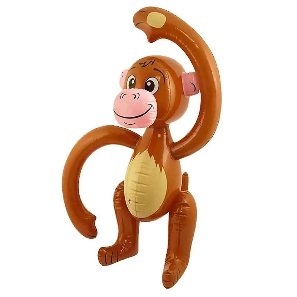 Inflatable Blow Up Monkey 58cm Toy Kids Jungle Theme Party Fancy Dress Accessory (Pack Of 1)