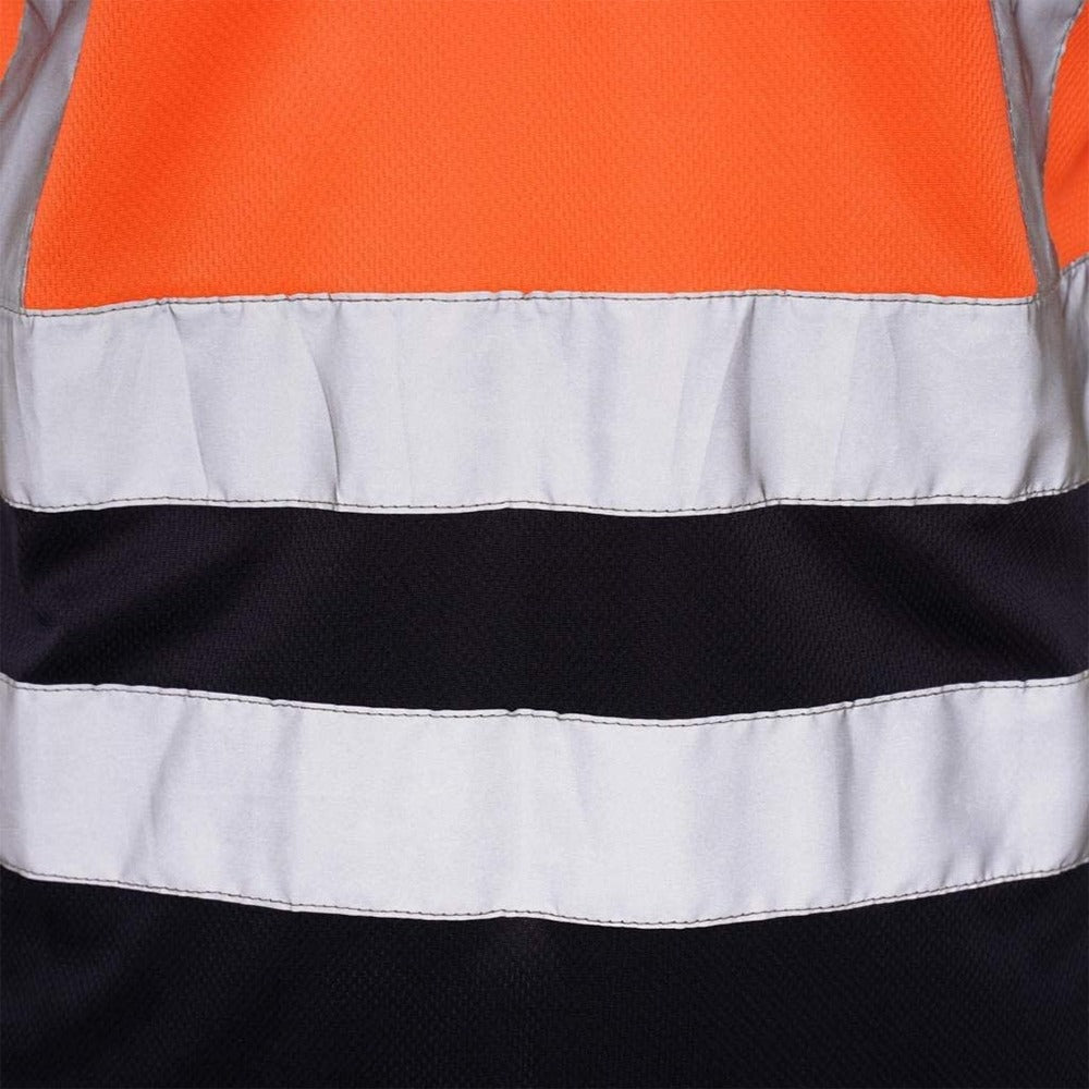 Mens Short Sleeve Reflective Tape Hi Vis Viz T Shirt Outdoor Work Wear Top Tees