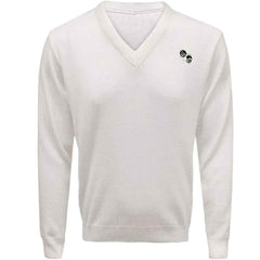 Adults Long Sleeve Knitted Bowling Jumper Top Mens Casual Wear Stylish V Neck Sweater