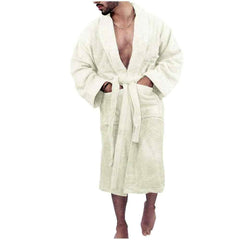 Adults Fancy Novelty Soft Egyptian Cotton Bath Robes 650Gsm Mens Luxurious Dressing Gown Navy Large-X Large UK 16-18